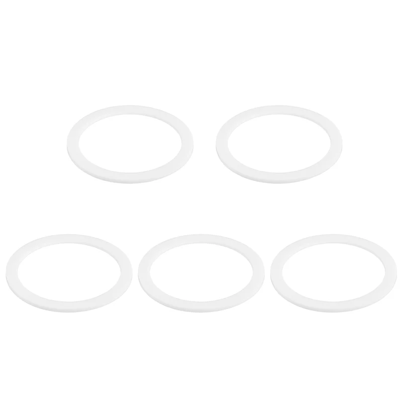 M51 PTFE Flat Washer, 5 Pcs 51x63x2mm O-Ring Sealing Gasket, White