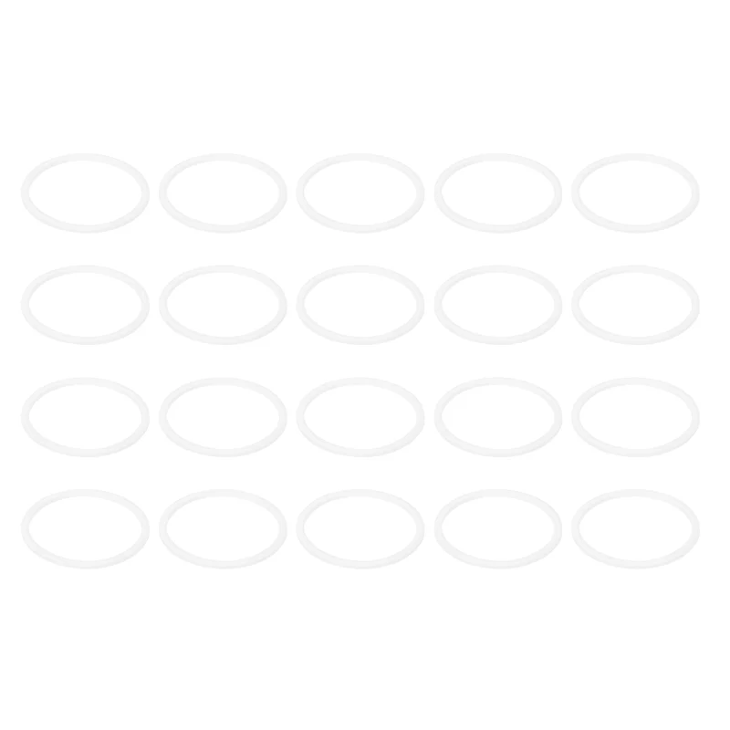 M35 PTFE Flat Washer, 30 Pcs 35x40x1.5mm O-Ring Sealing Gasket, White