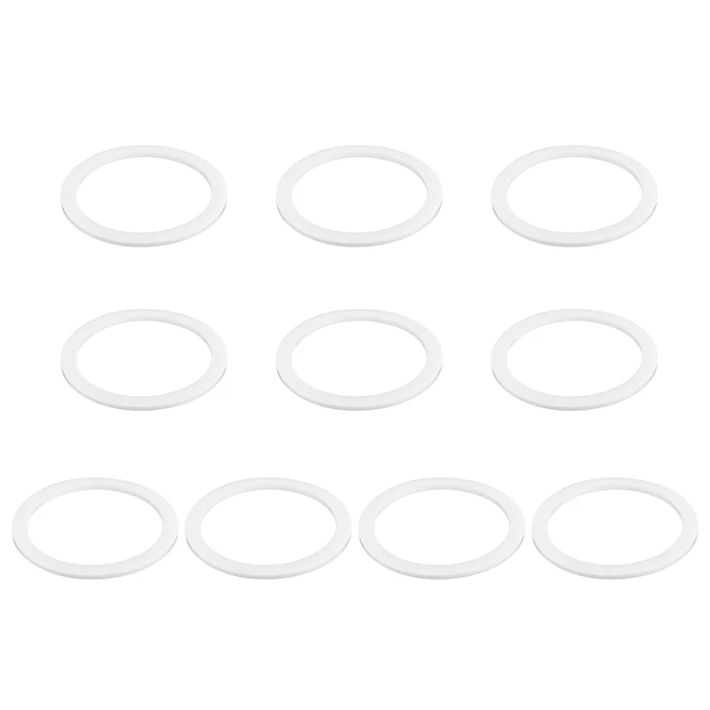 M45 PTFE Flat Washer, 10 Pcs 45x55x2mm O-Ring Sealing Gasket, White