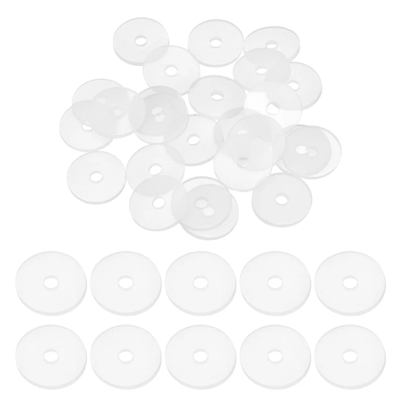 25Pcs M5 Silicone Flat Washer 5mm ID 20mm OD 2mm Thick O Sealing Ring