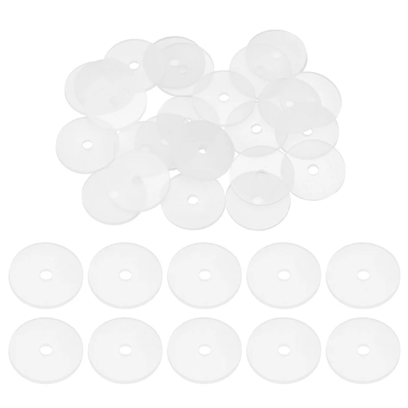 25Pcs M4 Silicone Flat Washer 4mm ID 25mm OD 2mm Thick O Sealing Ring