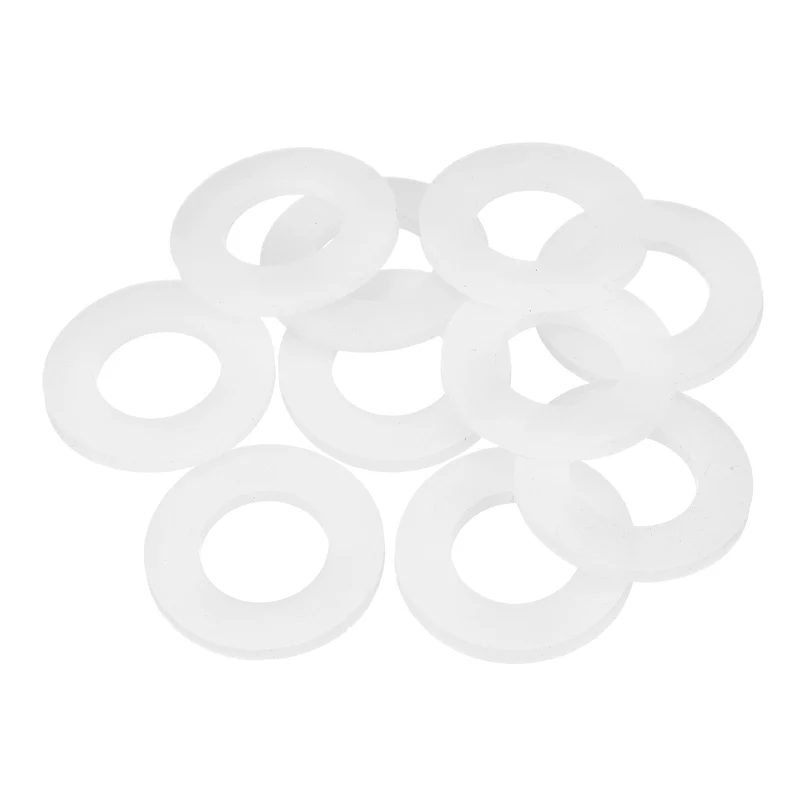 10Pcs M24 Silicone Flat Washer 24mm ID 44mm OD 4mm Thick O Sealing Ring