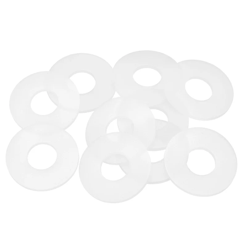10Pcs M18 Silicone Flat Washer 18mm ID 44mm OD 3mm Thick O Sealing Ring