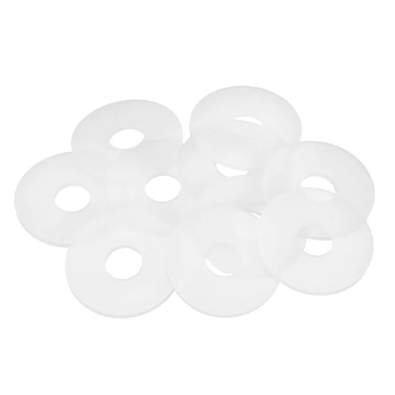 10Pcs M16 Silicone Flat Washer 16mm ID 50mm OD 3mm Thick O Sealing Ring