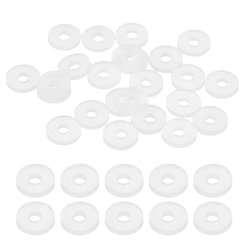 25Pcs M3 Silicone Flat Washer 3mm ID 6mm OD 1.5mm Thick O Sealing Ring