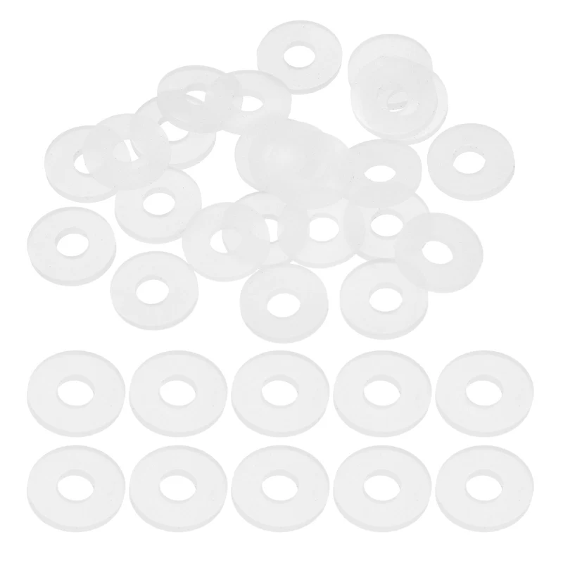 25Pcs M2.5 Silicone Flat Washer 2.5mm ID 8mm OD 1mm Thick O Sealing Ring
