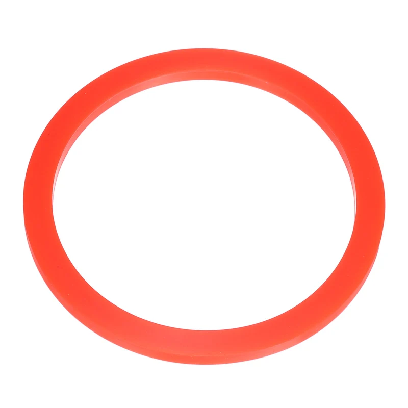 Silicone Flat Washer DN125 5" Gasket Sealing O Rings, Red