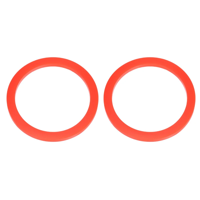 2Pcs Silicone Flat Washer DN100 4" Gasket Sealing O Rings, Red