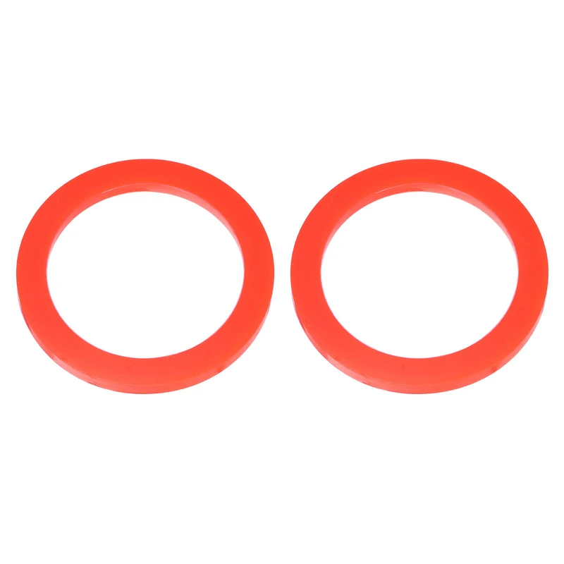 2Pcs Silicone Flat Washer DN80 3" Gasket Sealing O Rings, Red