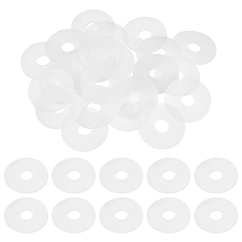25Pcs M12 Silicone Flat Washer 12mm ID 40mm OD 2mm Thick O Sealing Ring