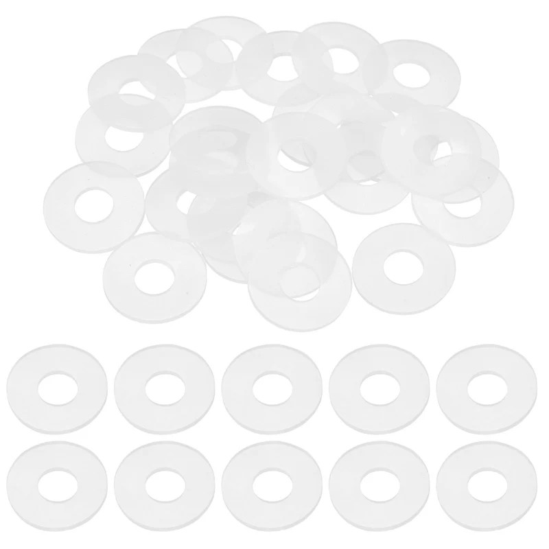 25Pcs M12 Silicone Flat Washer 12mm ID 30mm OD 2mm Thick O Sealing Ring