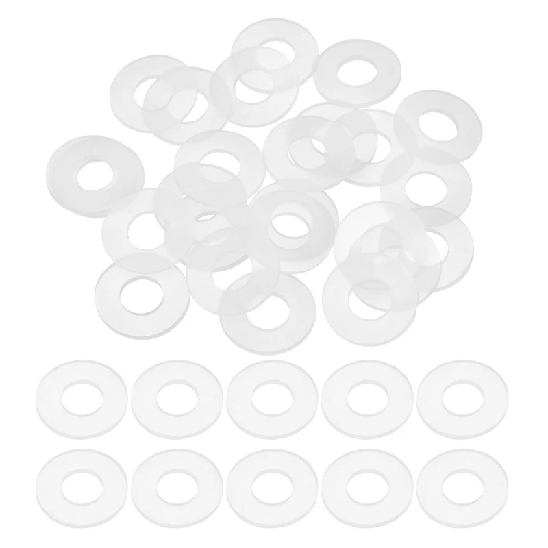 25Pcs M12 Silicone Flat Washer 12mm ID 26mm OD 2mm Thick O Sealing Ring