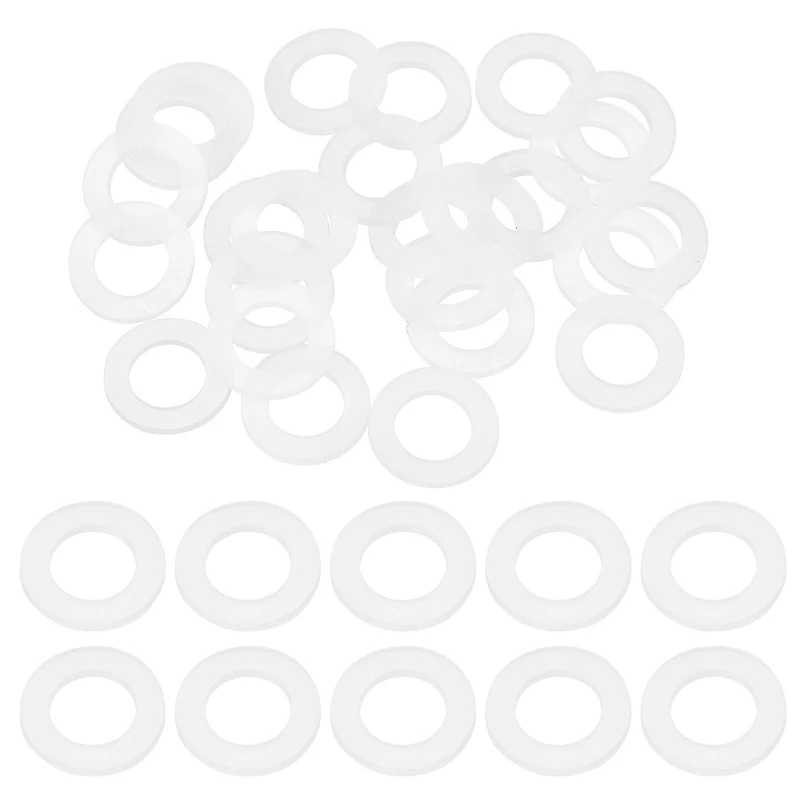 25Pcs M12 Silicone Flat Washer 12mm ID 20mm OD 2mm Thick O Sealing Ring