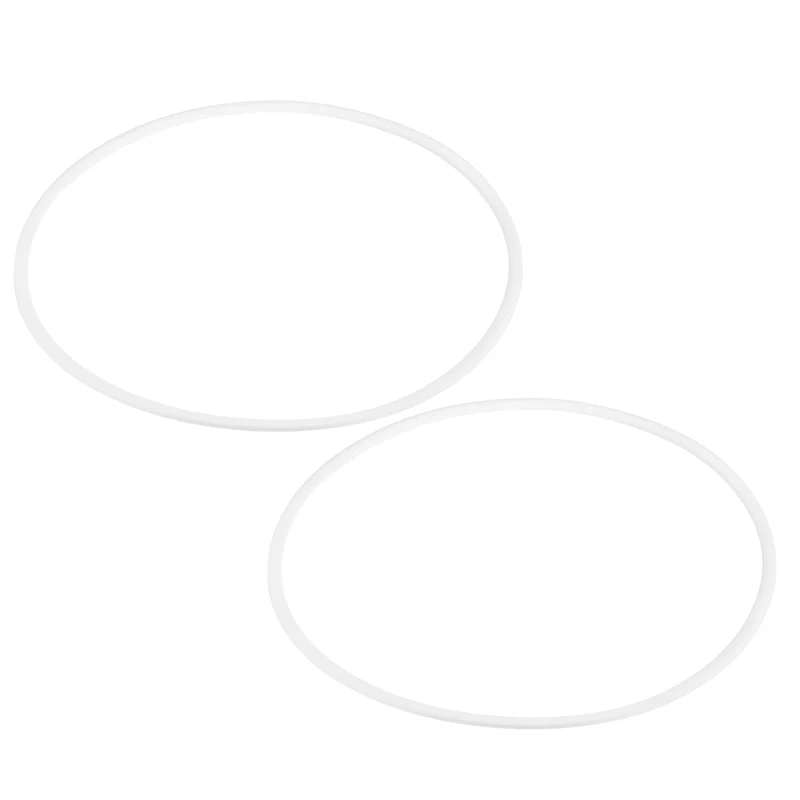 M180 PTFE Flat Washer, 2 Pcs 180x190x2mm O-Ring Sealing Gasket, White