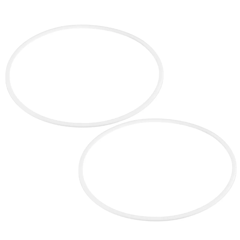 M170 PTFE Flat Washer, 2 Pcs 170x180x2mm O-Ring Sealing Gasket, White