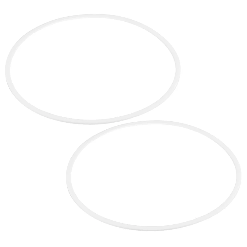 M160 PTFE Flat Washer, 2 Pcs 160x170x2mm O-Ring Sealing Gasket, White