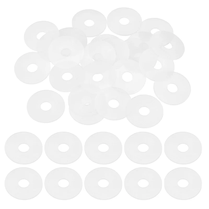 25Pcs M10 Silicone Flat Washer 10mm ID 35mm OD 2mm Thick O Sealing Ring