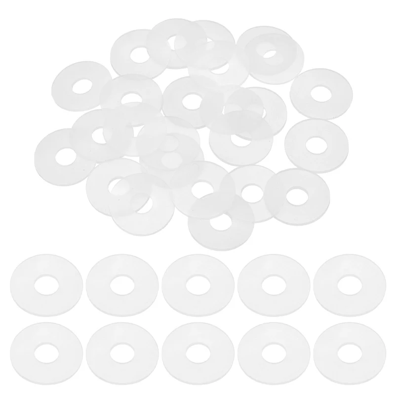 25Pcs M10 Silicone Flat Washer 10mm ID 30mm OD 2mm Thick O Sealing Ring