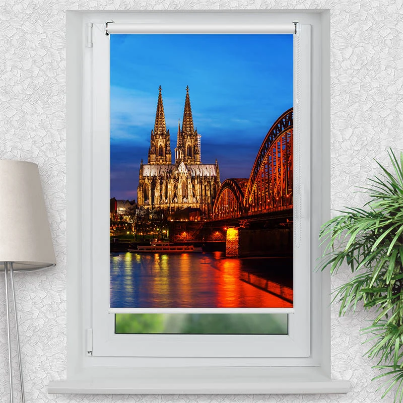 Klemmfix Rollo "Koelner Dom" | Motiv-Klemmrollo