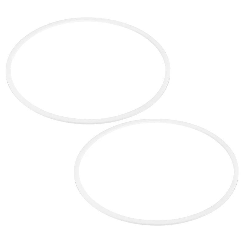 M150 PTFE Flat Washer, 2 Pcs 150x160x2mm O-Ring Sealing Gasket, White
