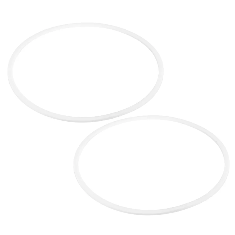 M140 PTFE Flat Washer, 2 Pcs 140x150x2mm O-Ring Sealing Gasket, White