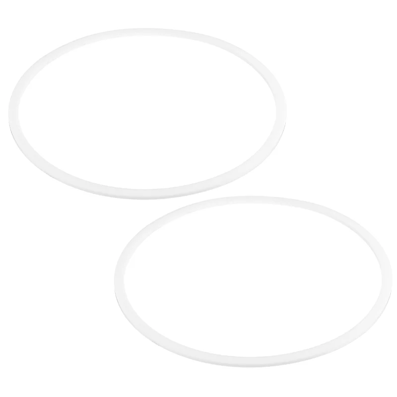 M130 PTFE Flat Washer, 2 Pcs 130x140x2mm O-Ring Sealing Gasket, White