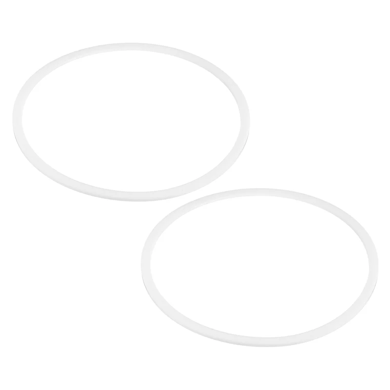 M115 PTFE Flat Washer, 2 Pcs 115x125x2mm O-Ring Sealing Gasket, White