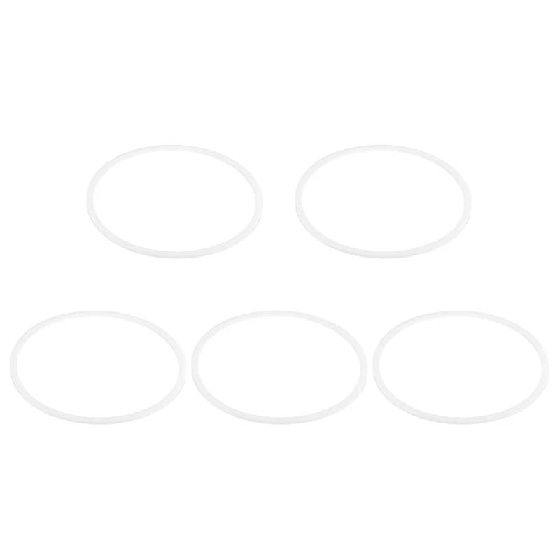 M110 PTFE Flat Washer, 5 Pcs 110x120x2mm O-Ring Sealing Gasket, White