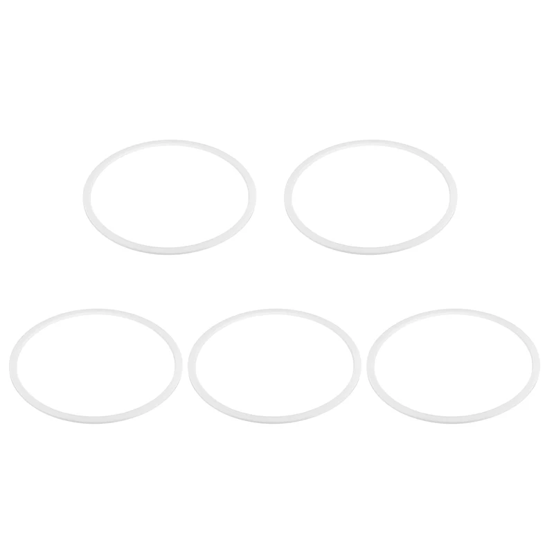 M105 PTFE Flat Washer, 5 Pcs 105x115x2mm O-Ring Sealing Gasket, White