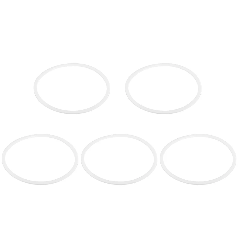 M100 PTFE Flat Washer, 5 Pcs 100x110x2mm O-Ring Sealing Gasket, White