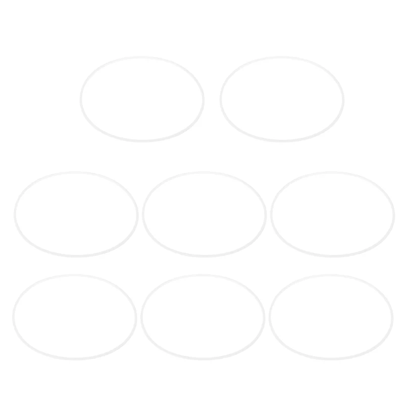 M140 PTFE Flat Washer, 8 Pcs 140x145x1.5mm O-Ring Sealing Gasket, White