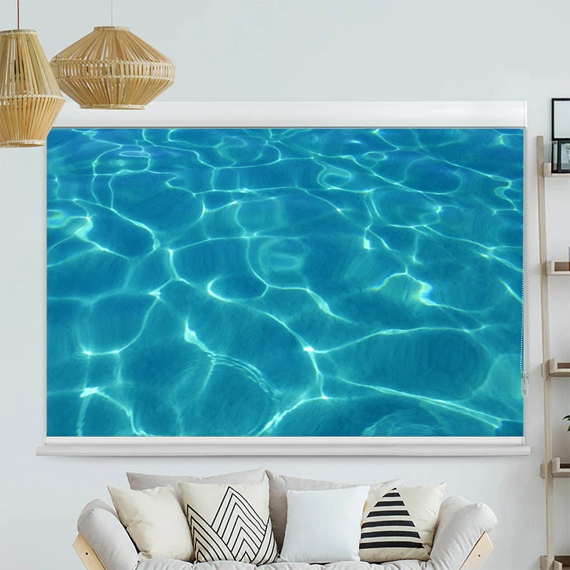 Kassettenrollo Motiv "Wasser" | bis B 420 x H 420 cm