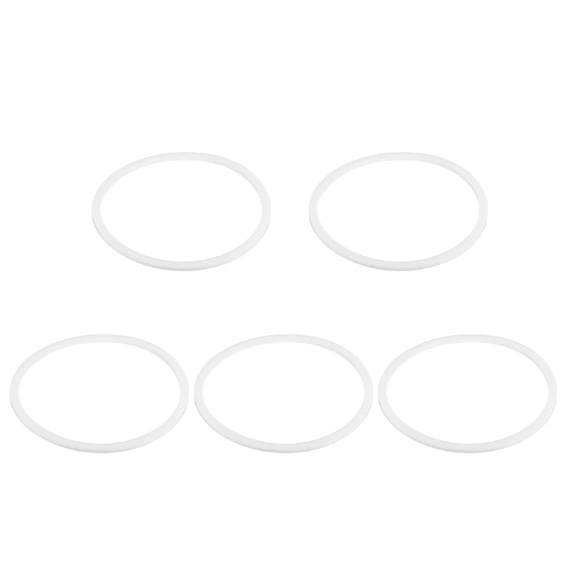 M90 PTFE Flat Washer, 5 Pcs 90x100x2mm O-Ring Sealing Gasket, White