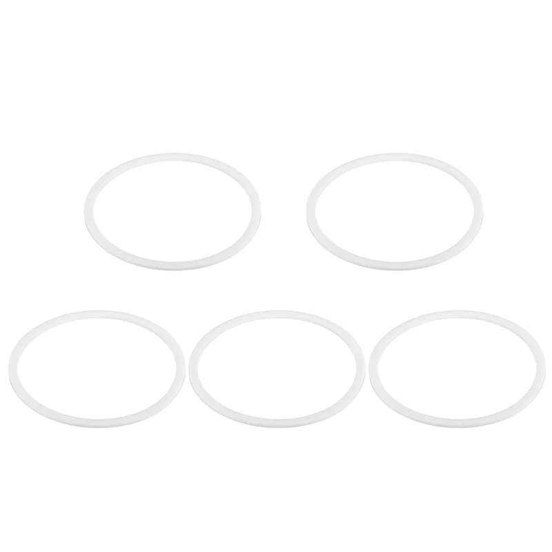M85 PTFE Flat Washer, 5 Pcs 85x98x2mm O-Ring Sealing Gasket, White