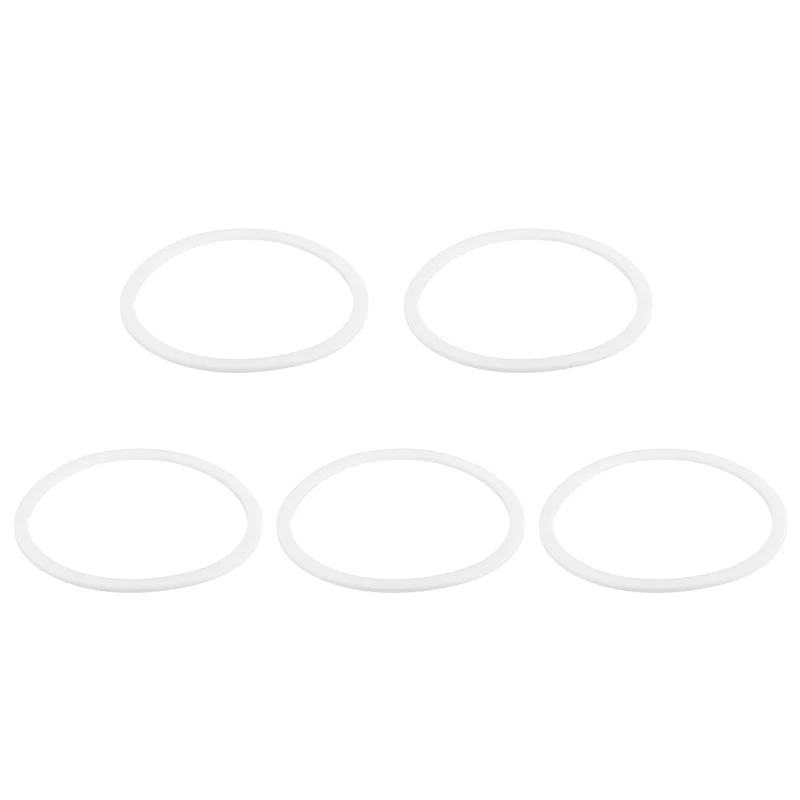 M75 PTFE Flat Washer, 5 Pcs 75x85x2mm O-Ring Sealing Gasket, White