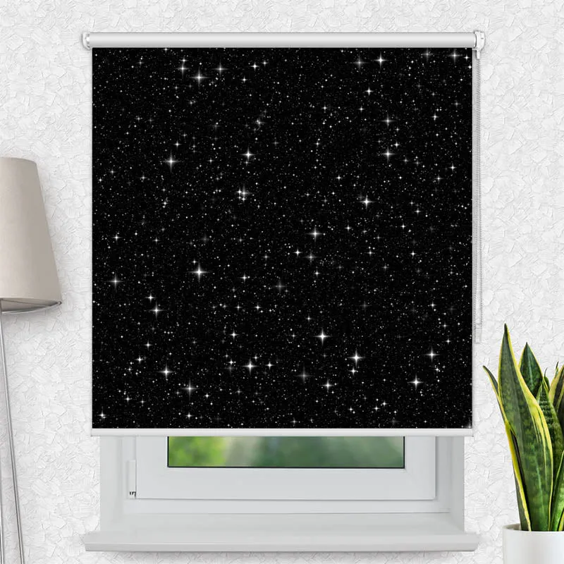 Motivrollo 'Sterne Nachthimmel' | Bis B 430 x H 440 cm