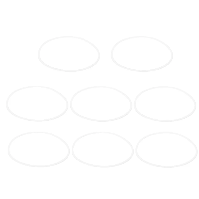 M90 PTFE Flat Washer, 8 Pcs 90x95x1.5mm O-Ring Sealing Gasket, White