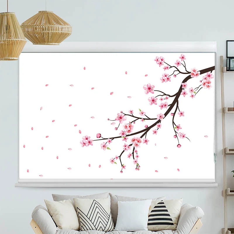 Kassettenrollo Motiv "Kirschblueten" | bis B 420 x H 420 cm