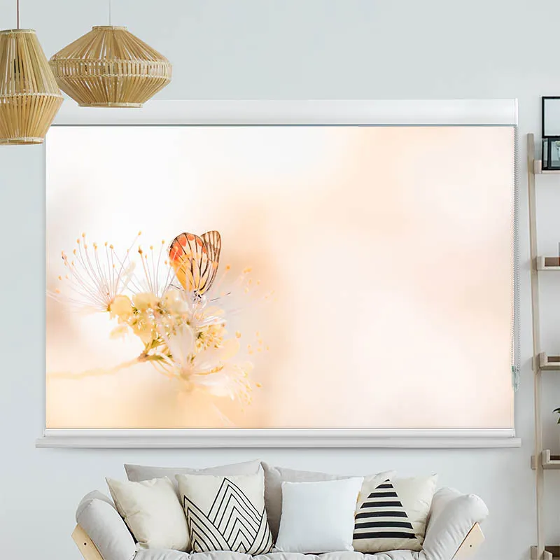 Kassettenrollo Motiv "Schmetterling auf Bleute" | bis B 420 x H 420 cm