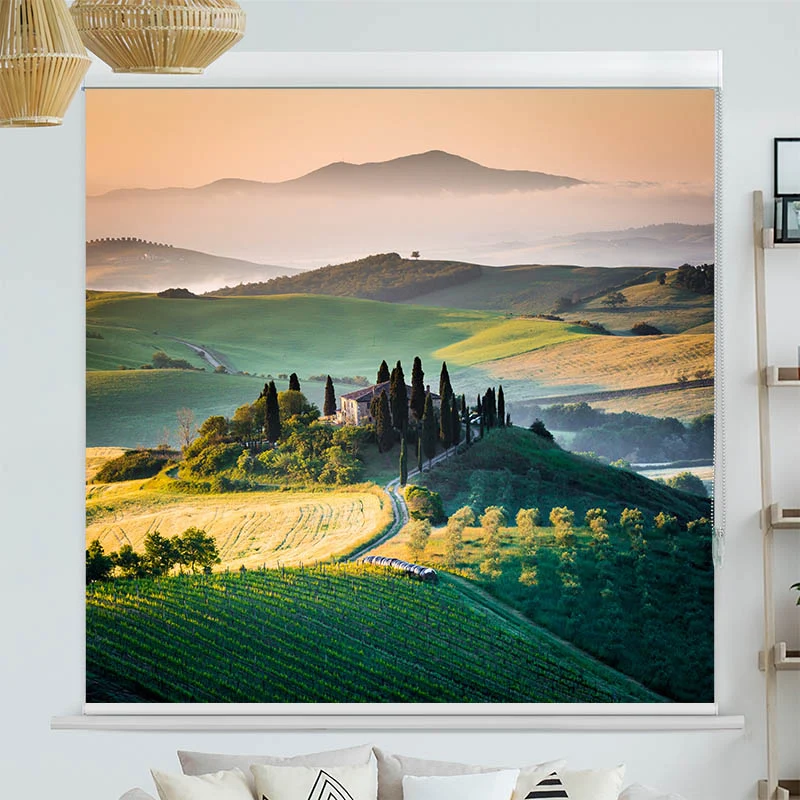 Kassettenrollo Motiv "Toskana" | bis B 420 x H 420 cm