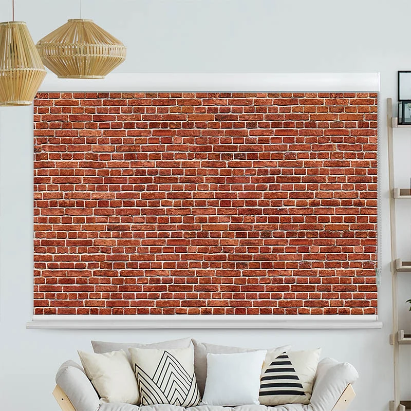 Kassettenrollo Motiv "Alte Rote Ziegelmauer" | bis B 420 x H 420 cm