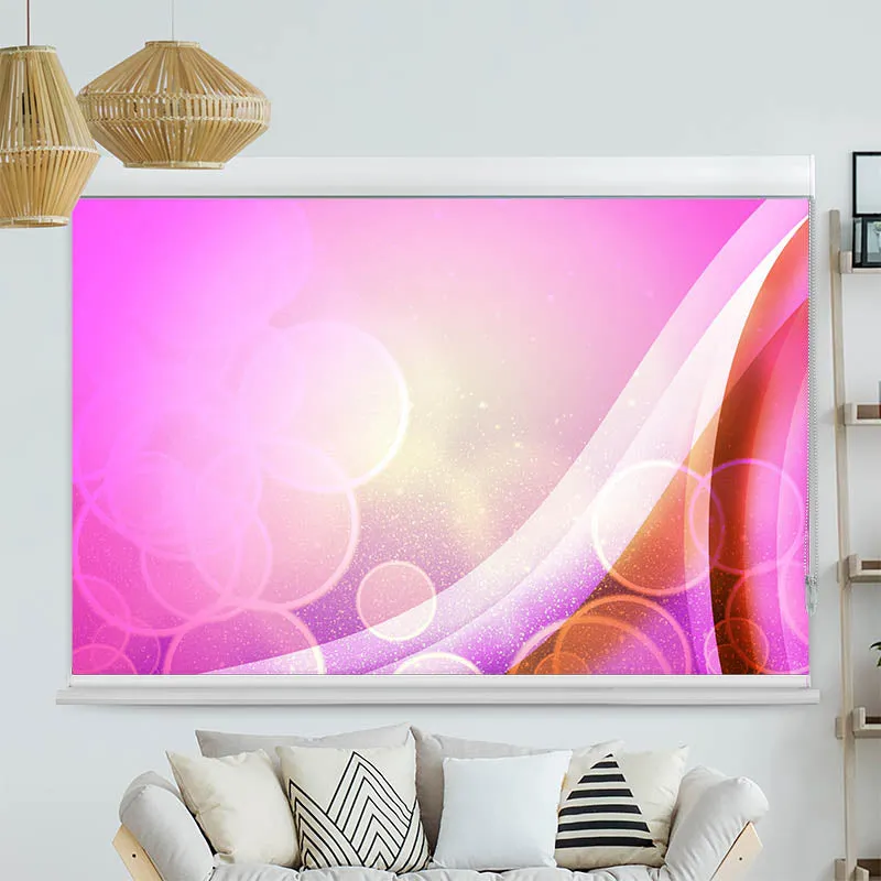 Kassettenrollo Motiv "Grafik Pink" | bis B 420 x H 420 cm