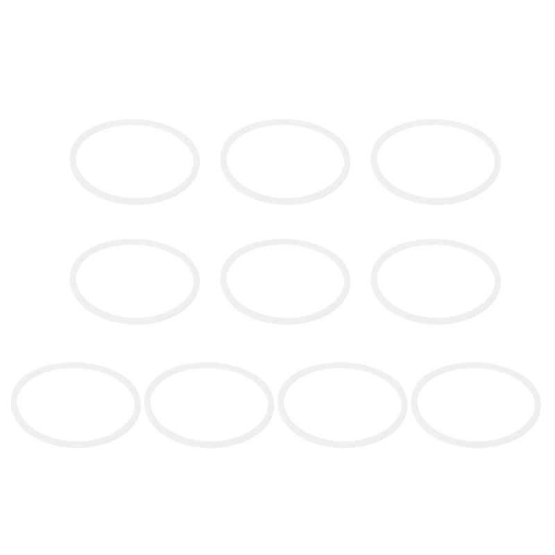 M50 PTFE Flat Washer, 10 Pcs 50x55x1.5mm O-Ring Sealing Gasket, White
