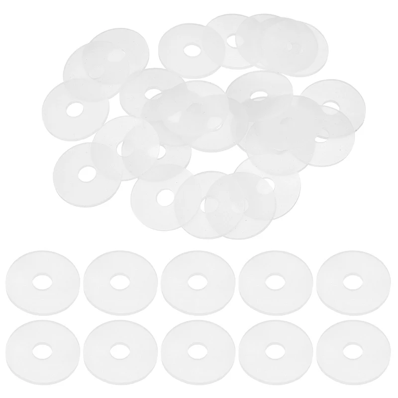 25Pcs M8 Silicone Flat Washer 8mm ID 30mm OD 2mm Thick O Sealing Ring