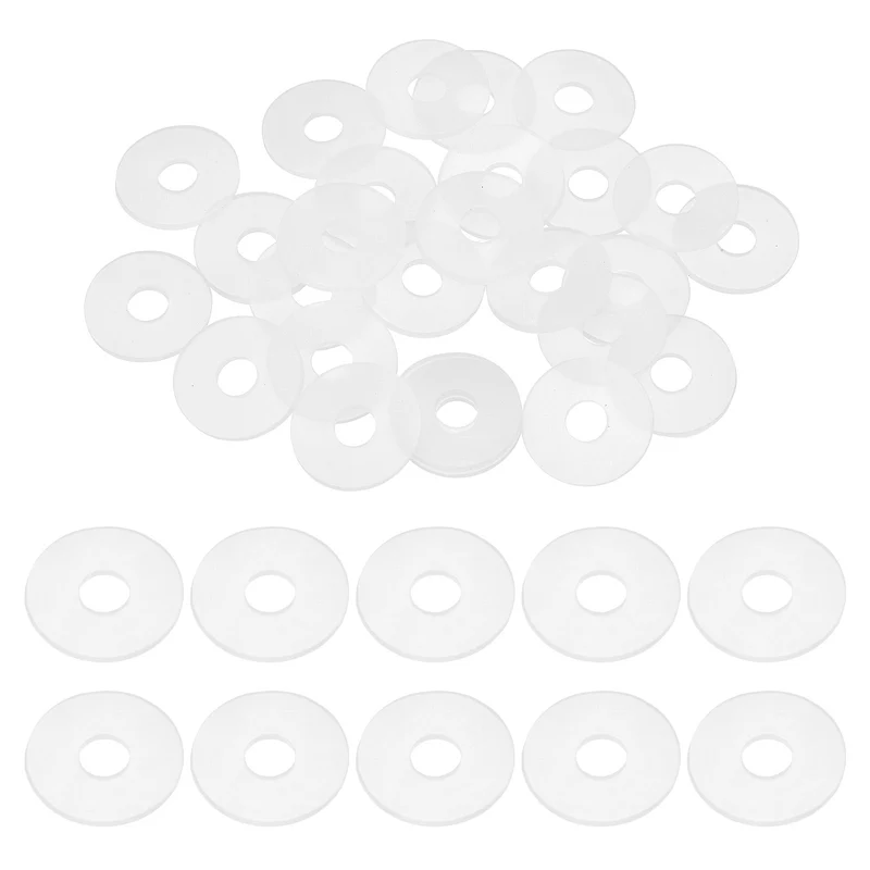 25Pcs M8 Silicone Flat Washer 8mm ID 25mm OD 2mm Thick O Sealing Ring