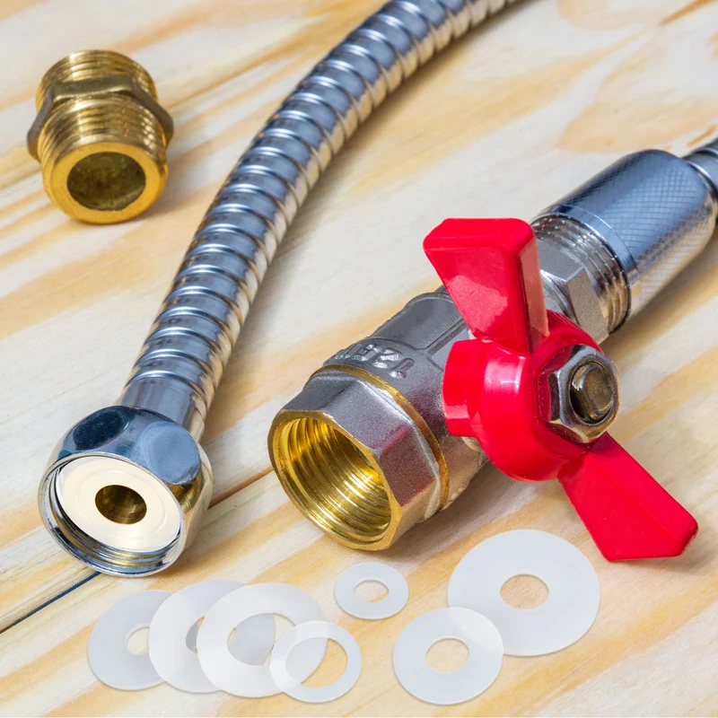25Pcs M8 Silicone Flat Washer 8mm ID 25mm OD 2mm Thick O Sealing Ring