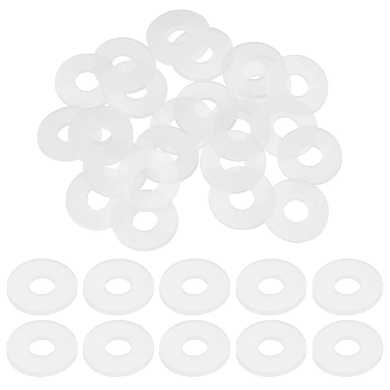 25Pcs M8 Silicone Flat Washer 8mm ID 22mm OD 2mm Thick O Sealing Ring