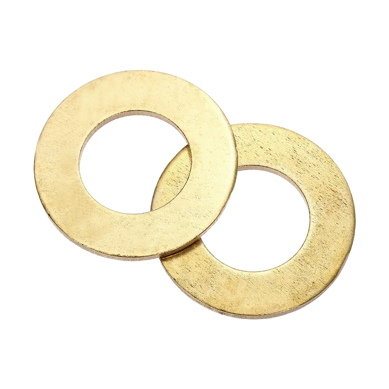 M24x44x3mm Flat Washer, 2PCS Brass Automotive Drain Plug Gasket, Golden