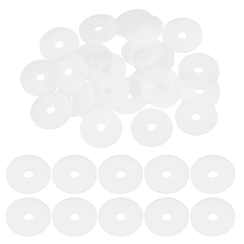 25Pcs M6 Silicone Flat Washer 6mm ID 25mm OD 2mm Thick O Sealing Ring