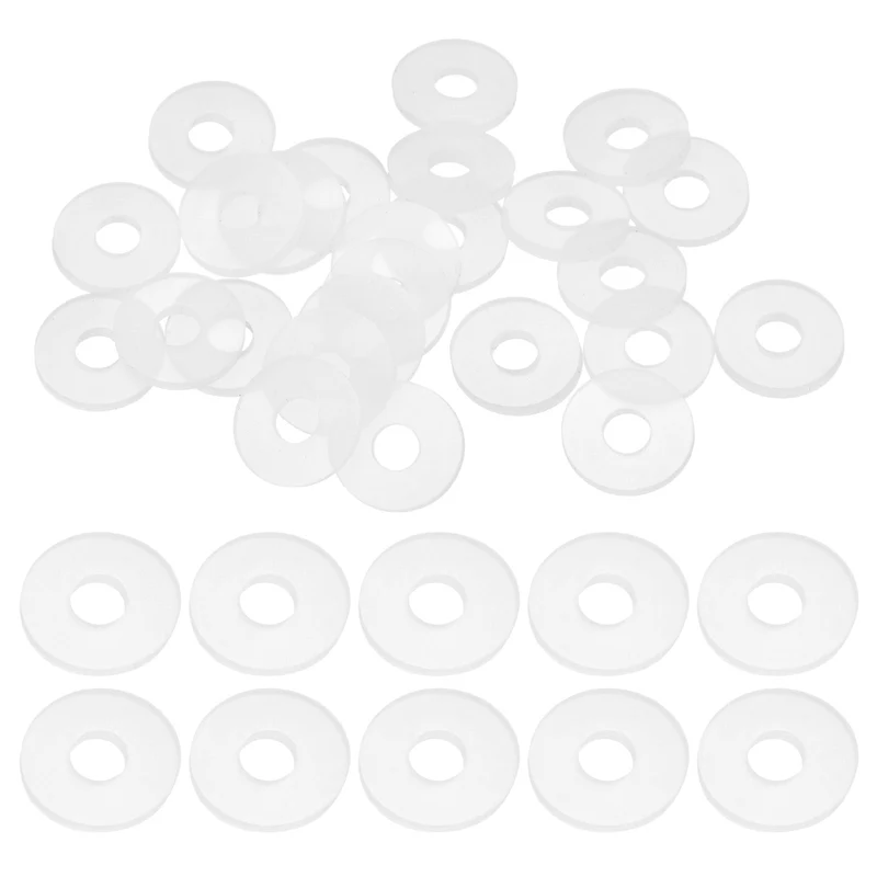 25Pcs M6 Silicone Flat Washer 6mm ID 16mm OD 2mm Thick O Sealing Ring